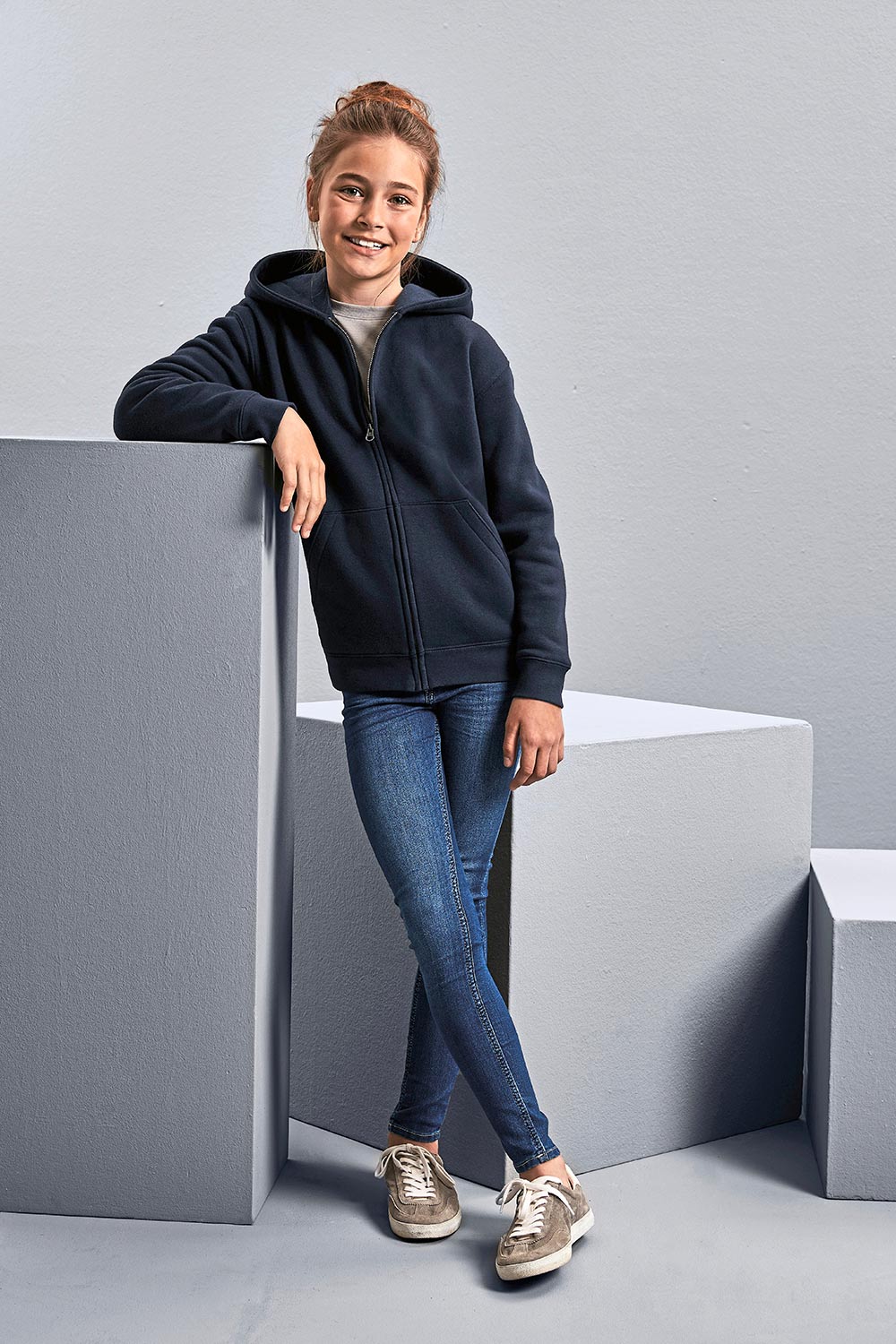 Russell Kids' Authentic Zipped Hood Jacket